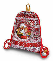 Под. Рюкзачок Дедушкины Сказки Красный (лессированный текстиль с голограммой "Фейерверк") (М0800С9033)